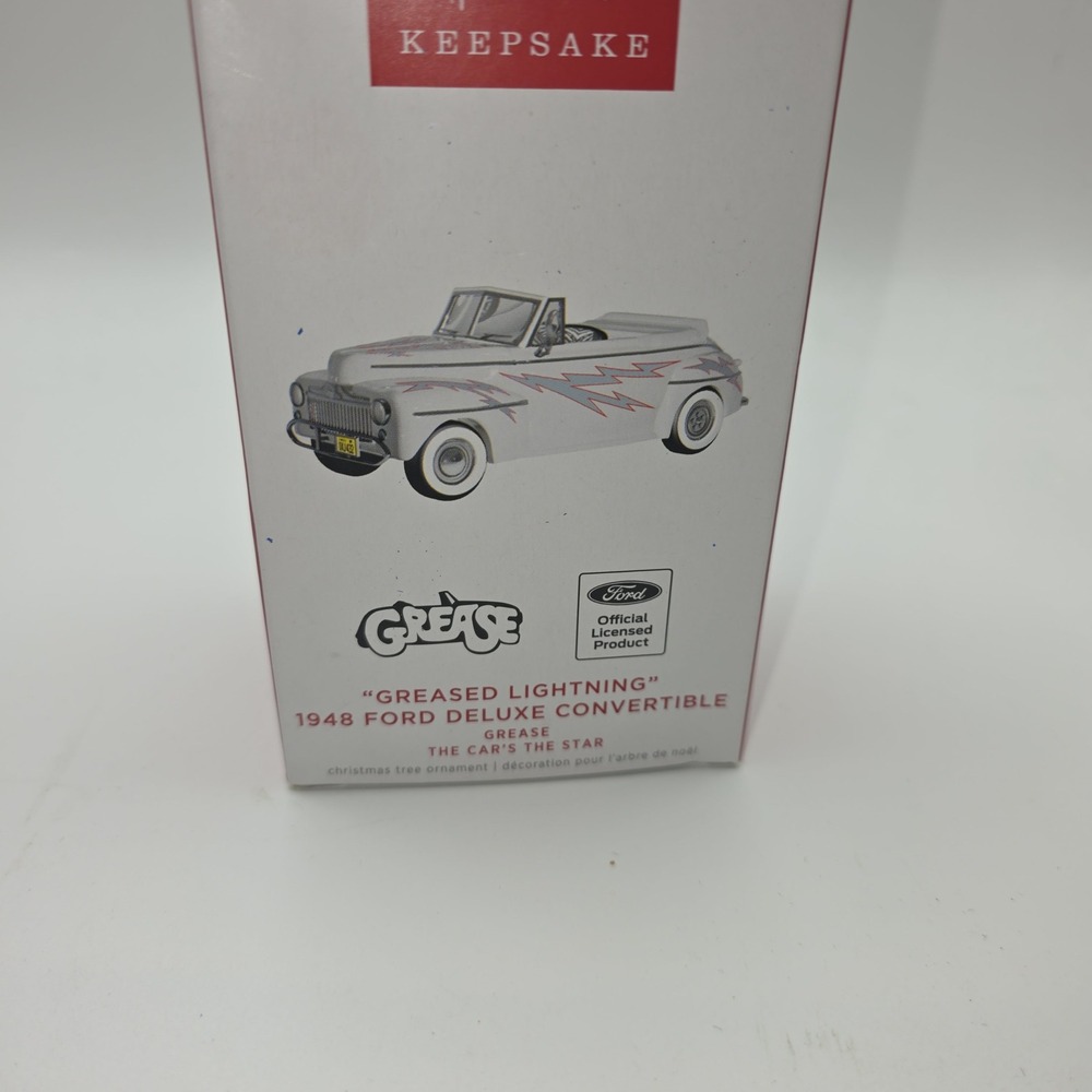 Hallmark Keepsake Grease Greased Lightning 1948 Ford Deluxe Ornament Die-Cast - Picture 2 of 4
